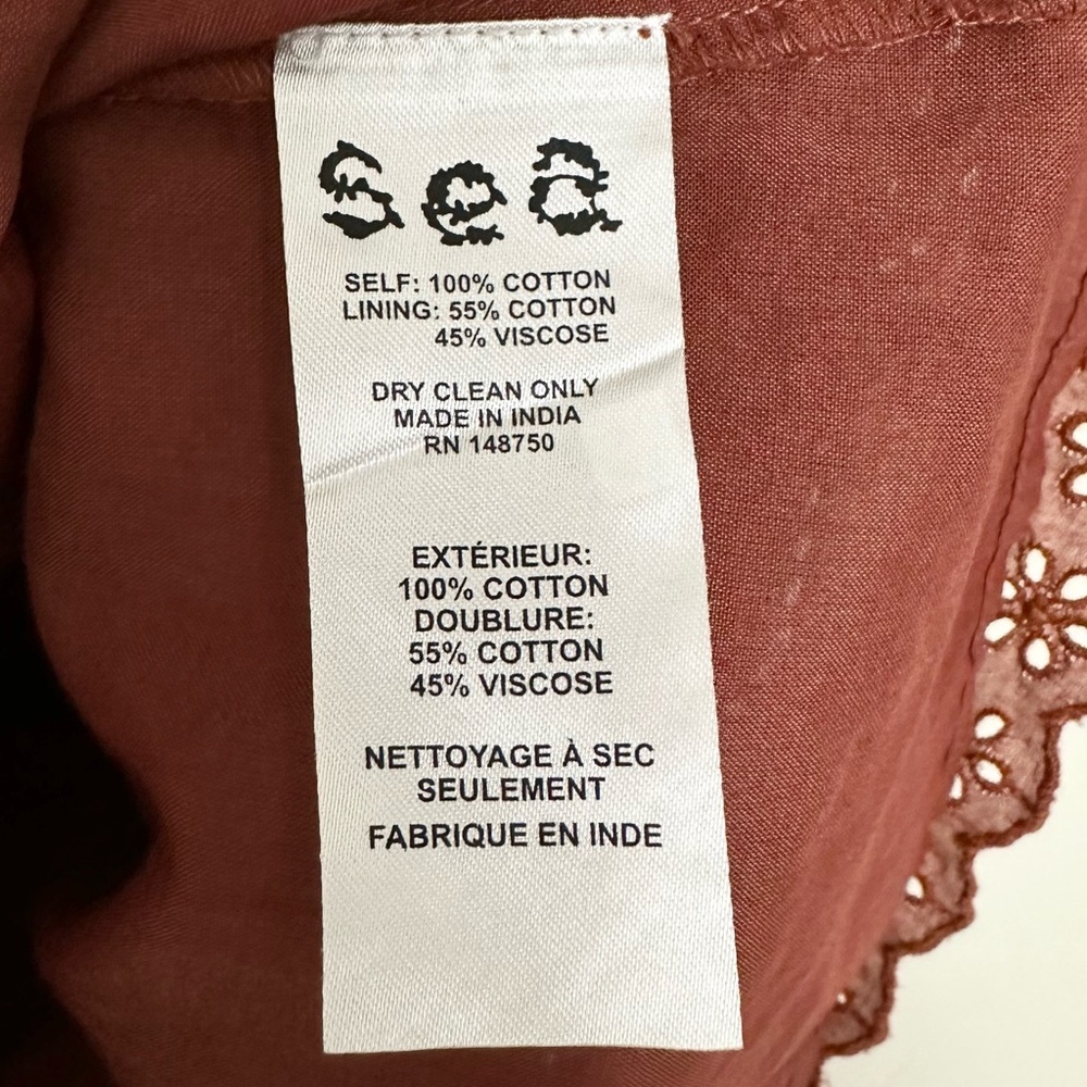 Sea NY Sophie Lace Tunic Ruffle Embroidered Dress - Picture 11 of 13